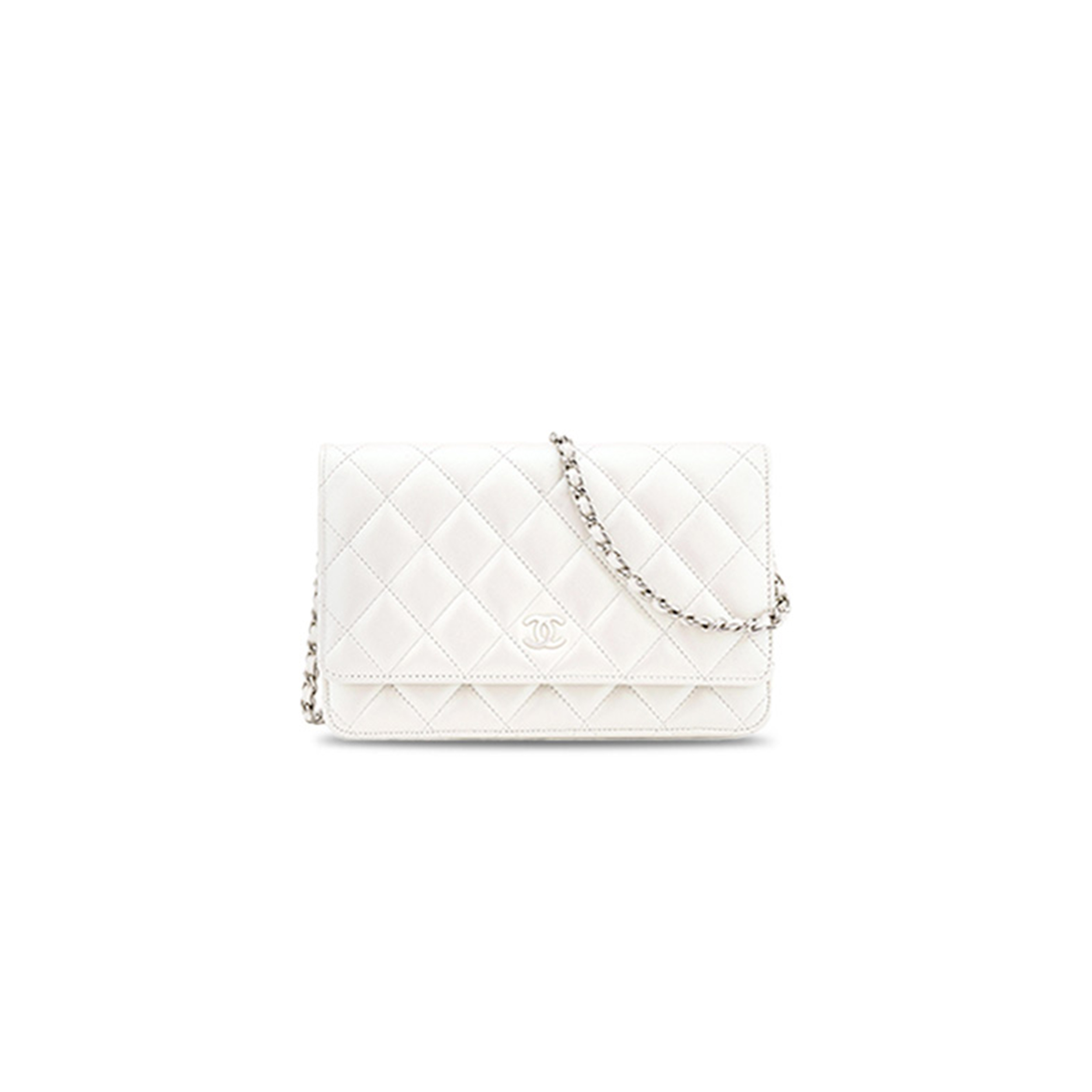 CHANEL QUILTED LEATHER WALLET ON CHAIN WOC AP0250  (19*13*3cm)